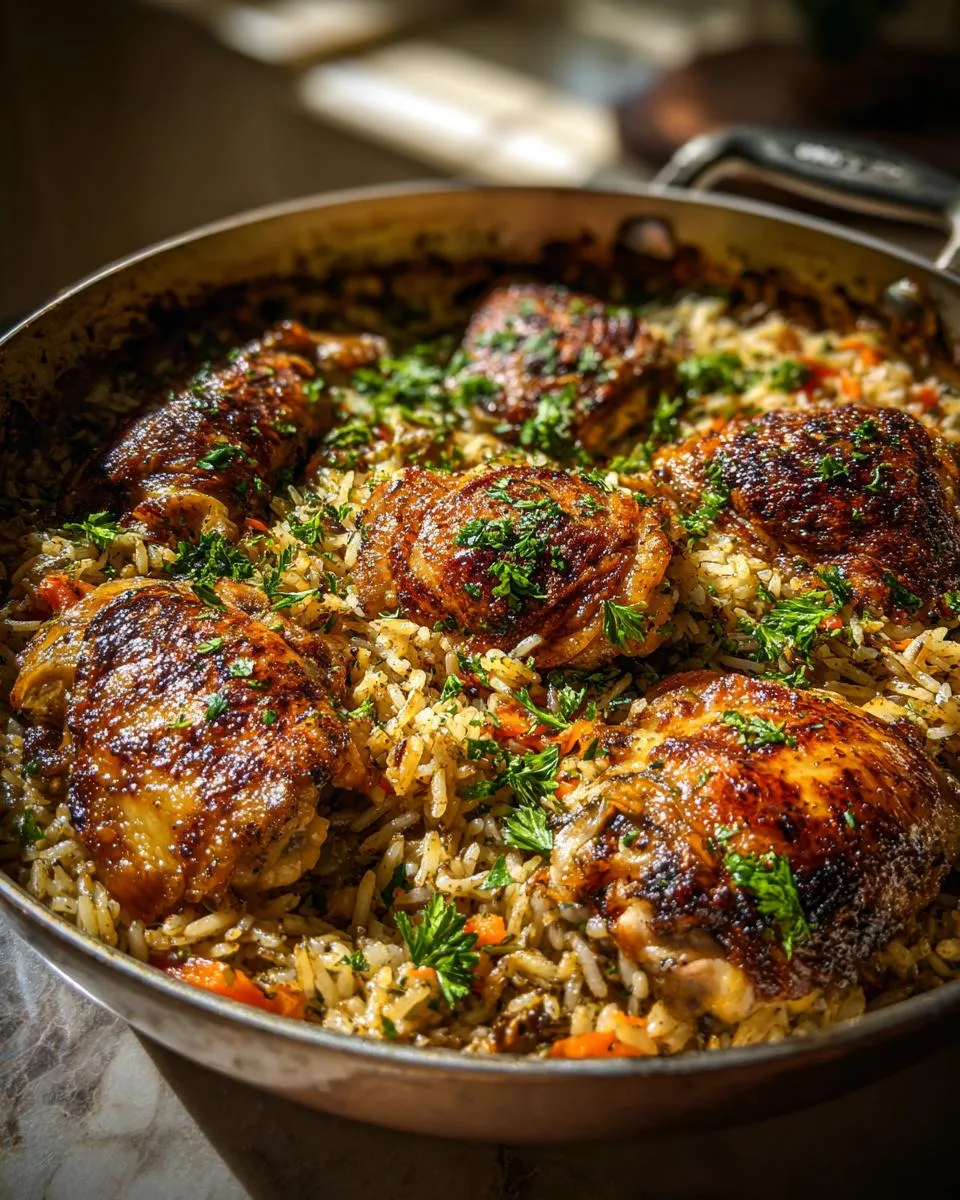 One Pan Chicken and Rice Casserole - detail 2