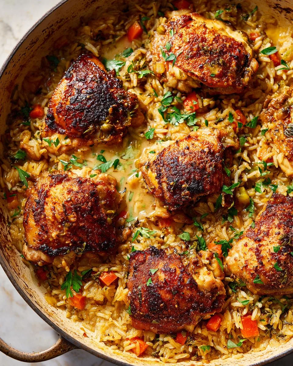 One Pan Chicken and Rice Casserole - detail 3