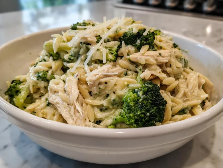 One Pot Chicken Broccoli Orzo