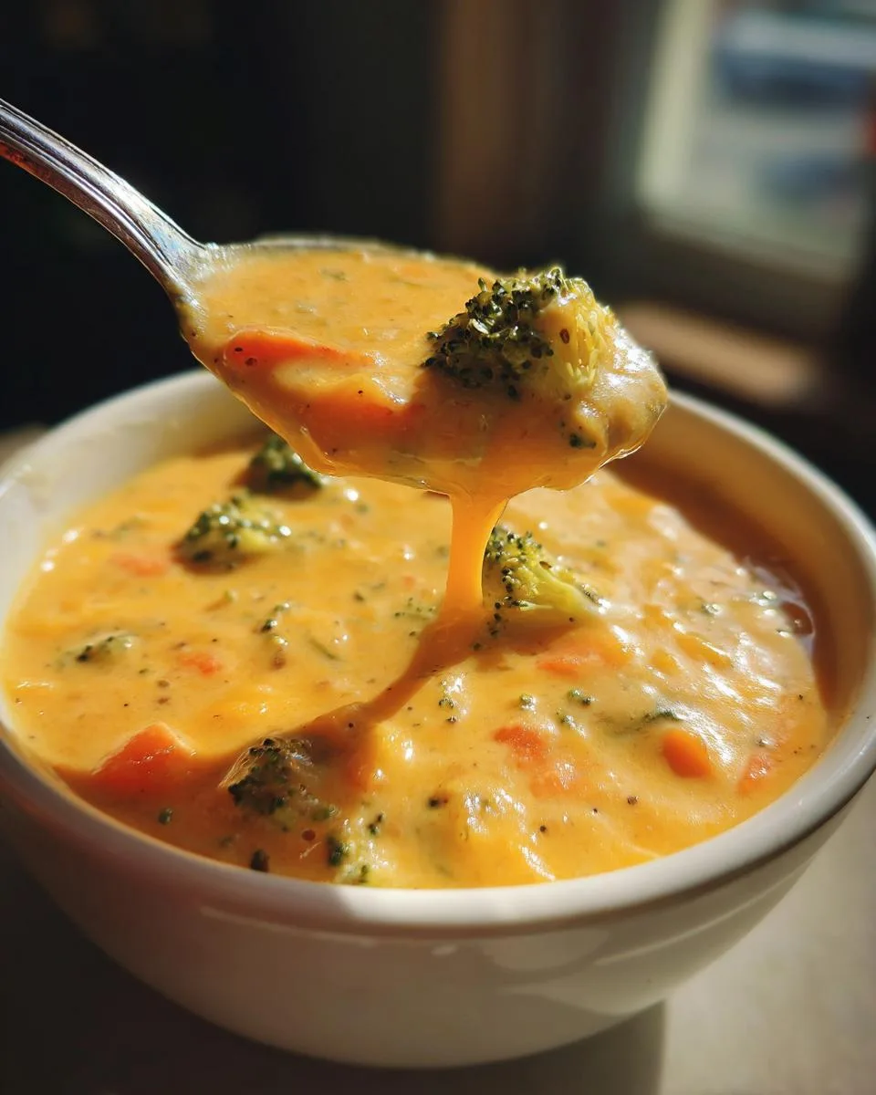 Panera-Style Broccoli Cheddar Soup - detail 1