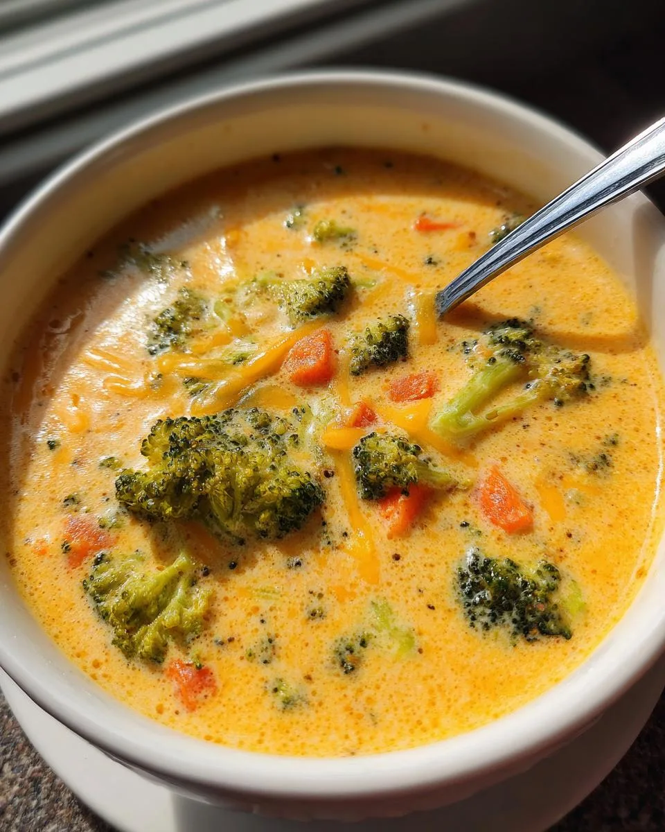 Panera-Style Broccoli Cheddar Soup - detail 2