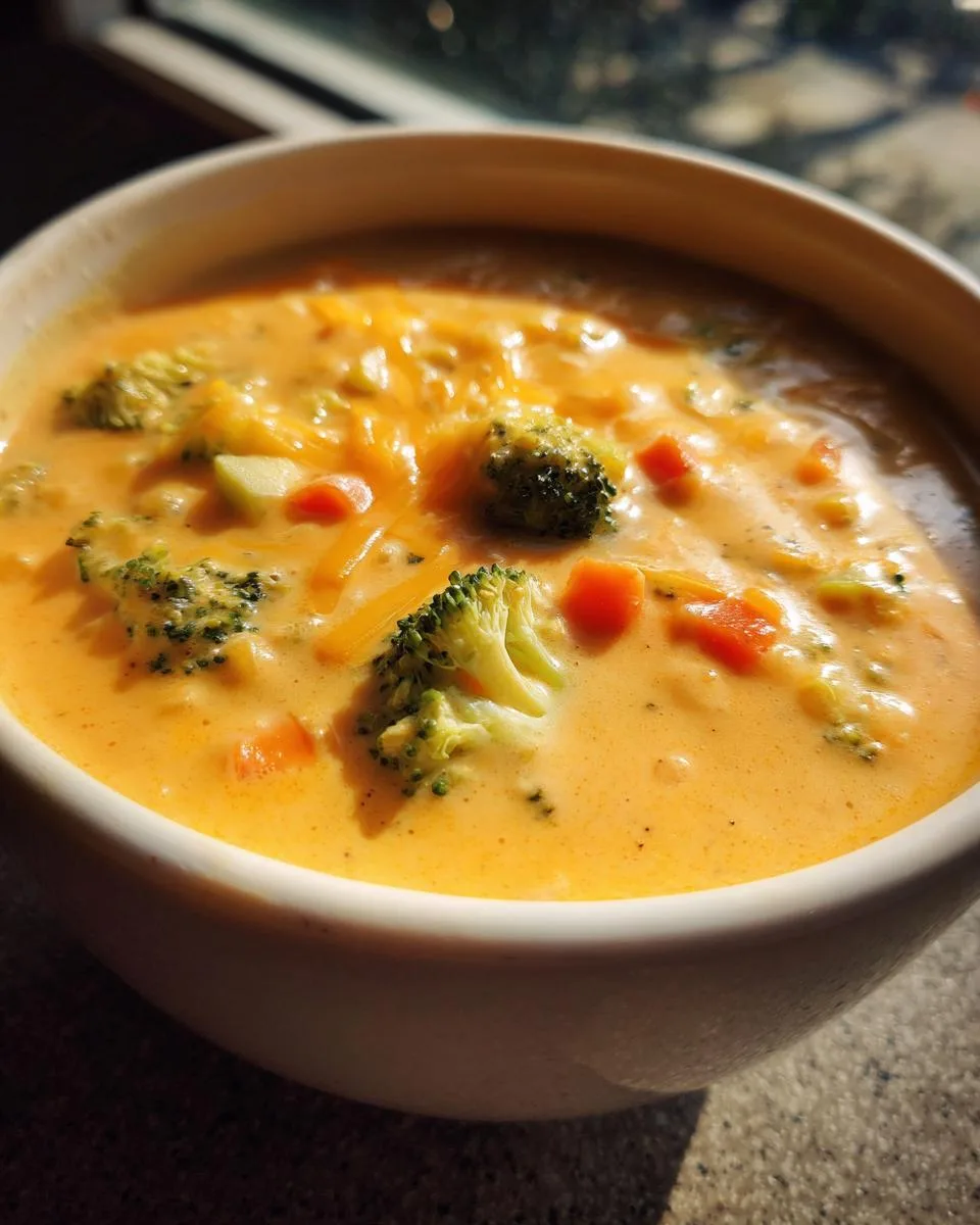 Panera-Style Broccoli Cheddar Soup - detail 3