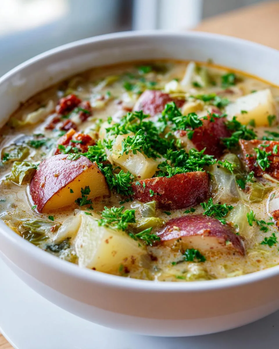 Potato Soup With Cabbage - detail 1
