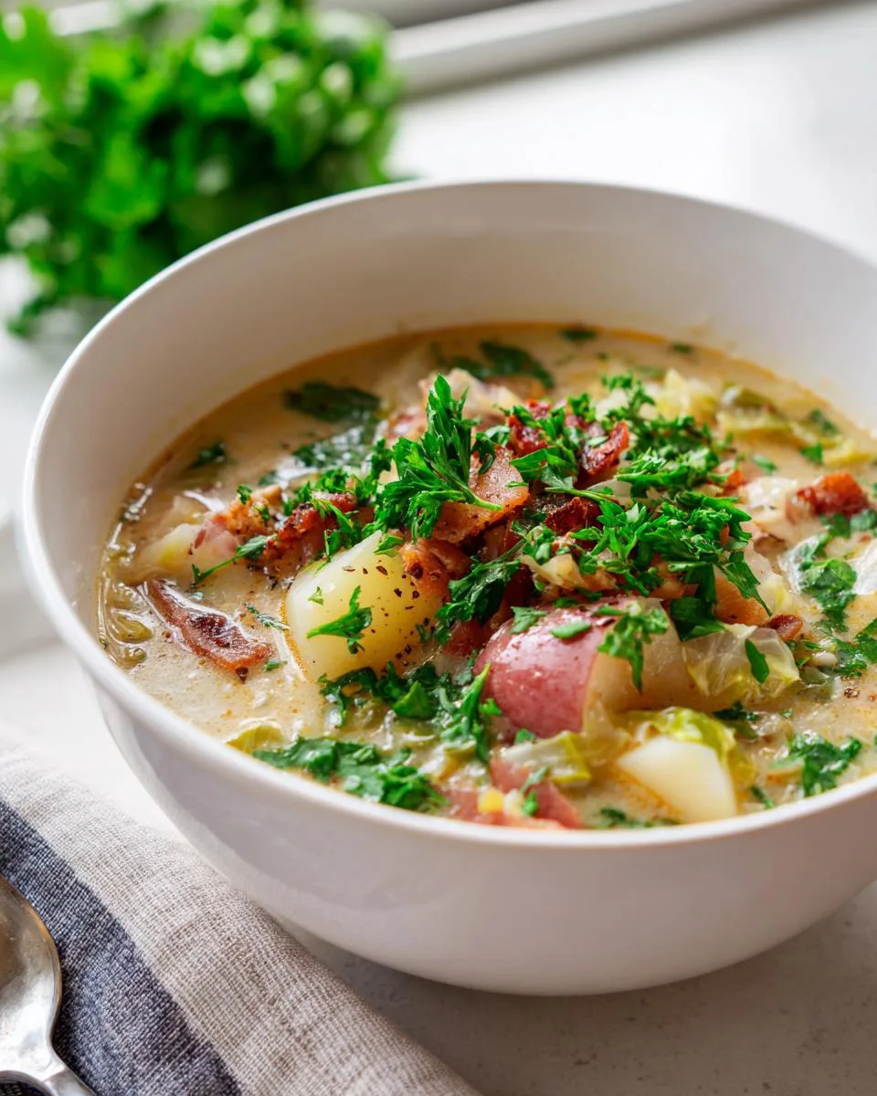 Potato Soup With Cabbage - detail 2