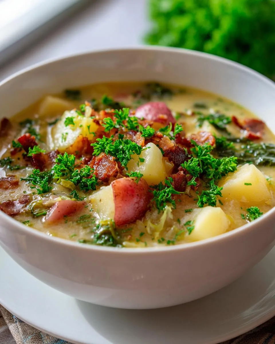Potato Soup With Cabbage - detail 3