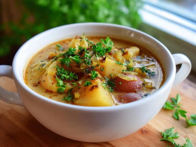 Potato Soup With Cabbage