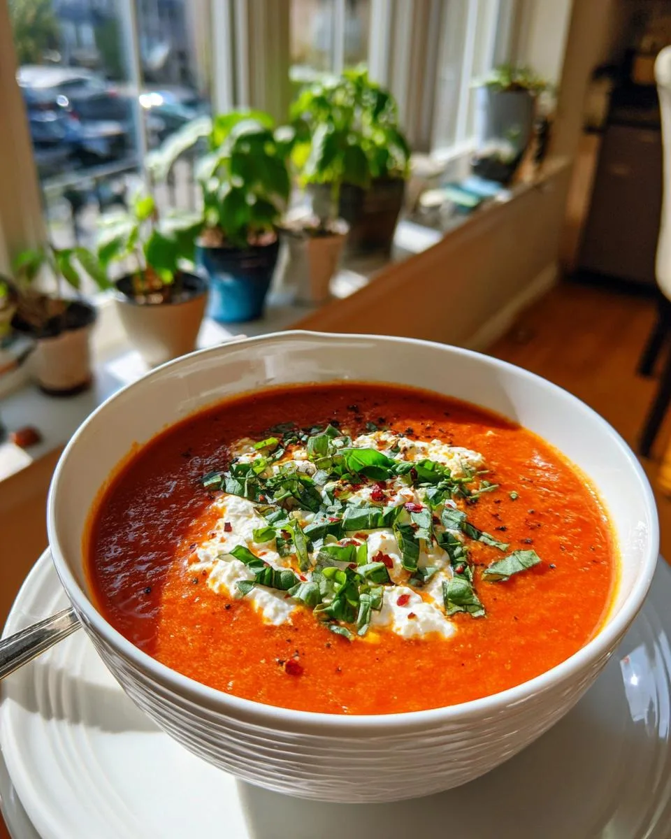 Protein Crockpot Tomato Basil Soup - detail 4