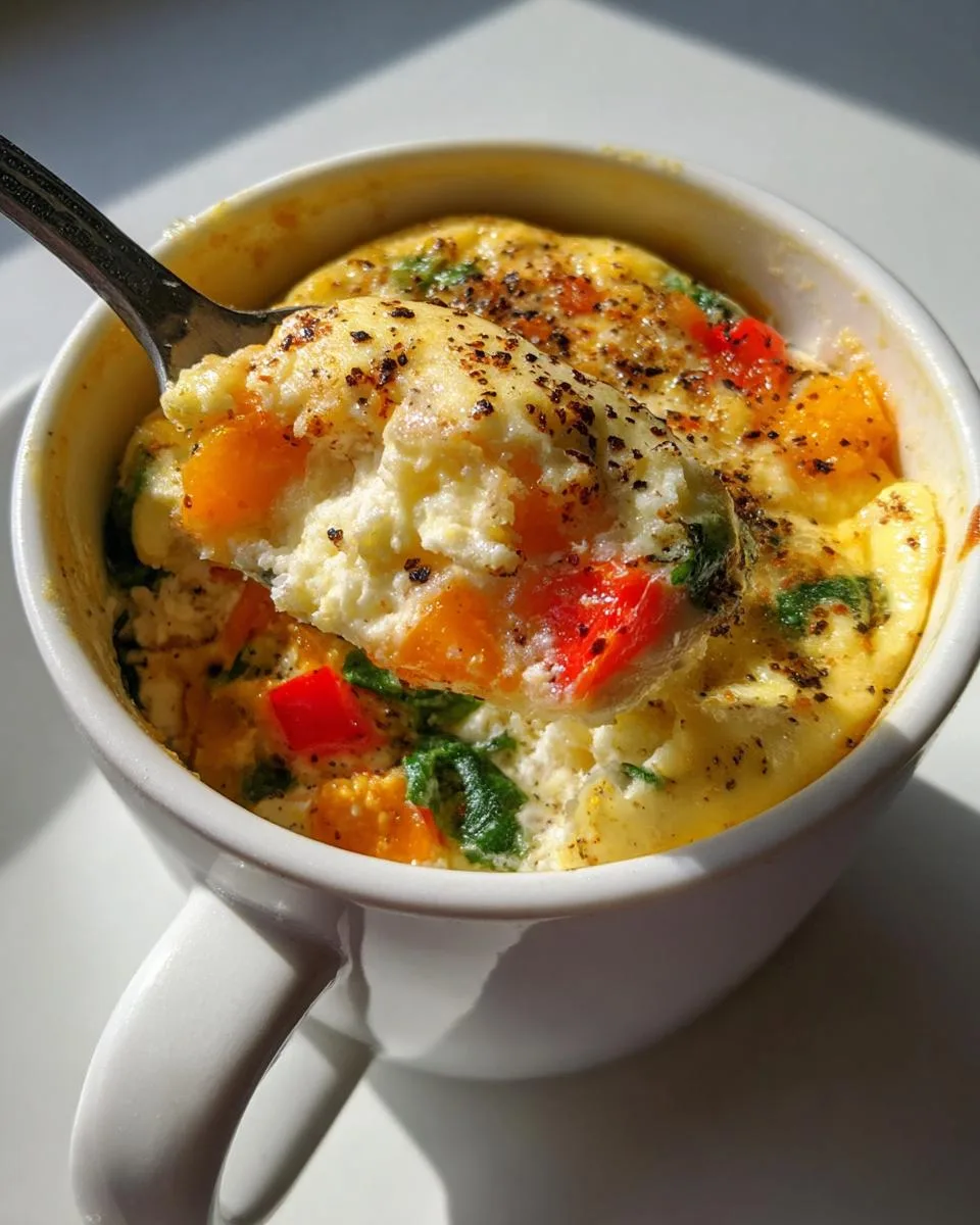 Protein Microwave Cottage Cheese Egg Muffin - detail 3