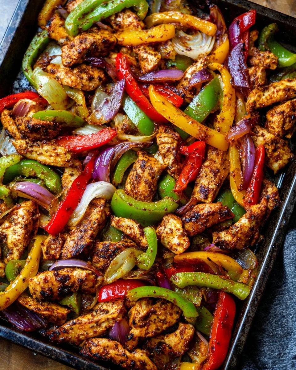Sheet Pan Chicken Fajitas - detail 1