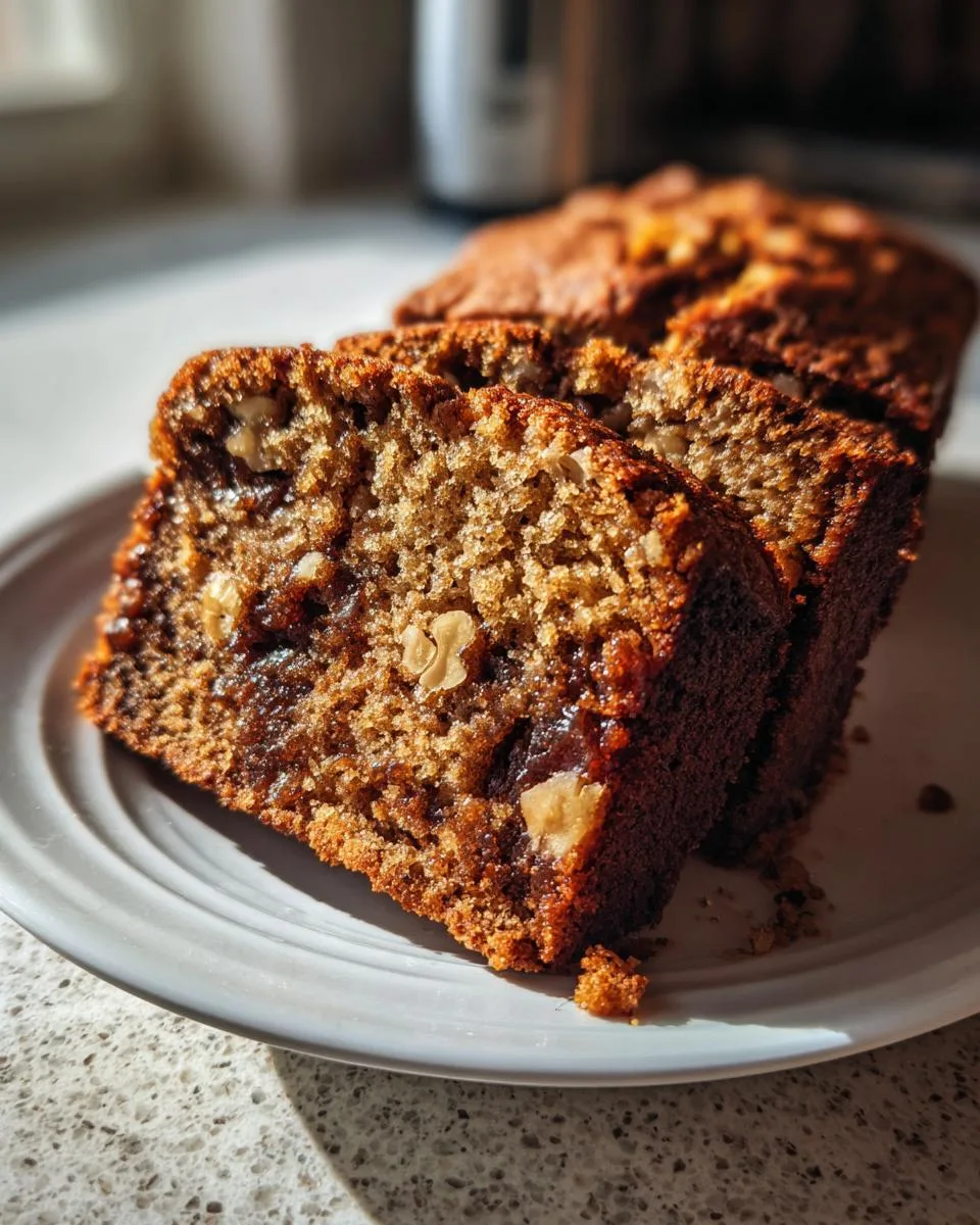 Sliced Date and Walnut Cake - detail 1