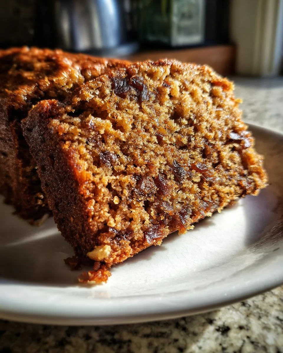 Sliced Date and Walnut Cake - detail 2