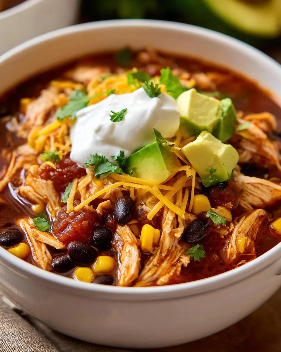 Slow Cooker Chicken Tortilla Soup - detail 2
