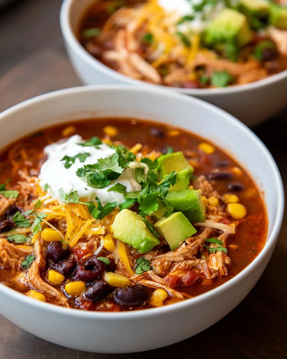Slow Cooker Chicken Tortilla Soup - detail 4