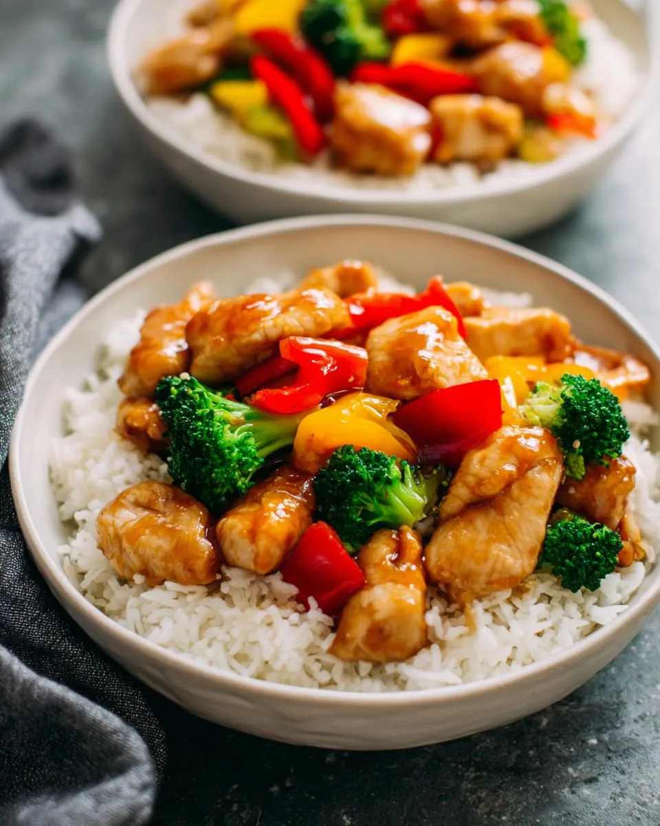 Sticky Chicken Rice Bowls - detail 1
