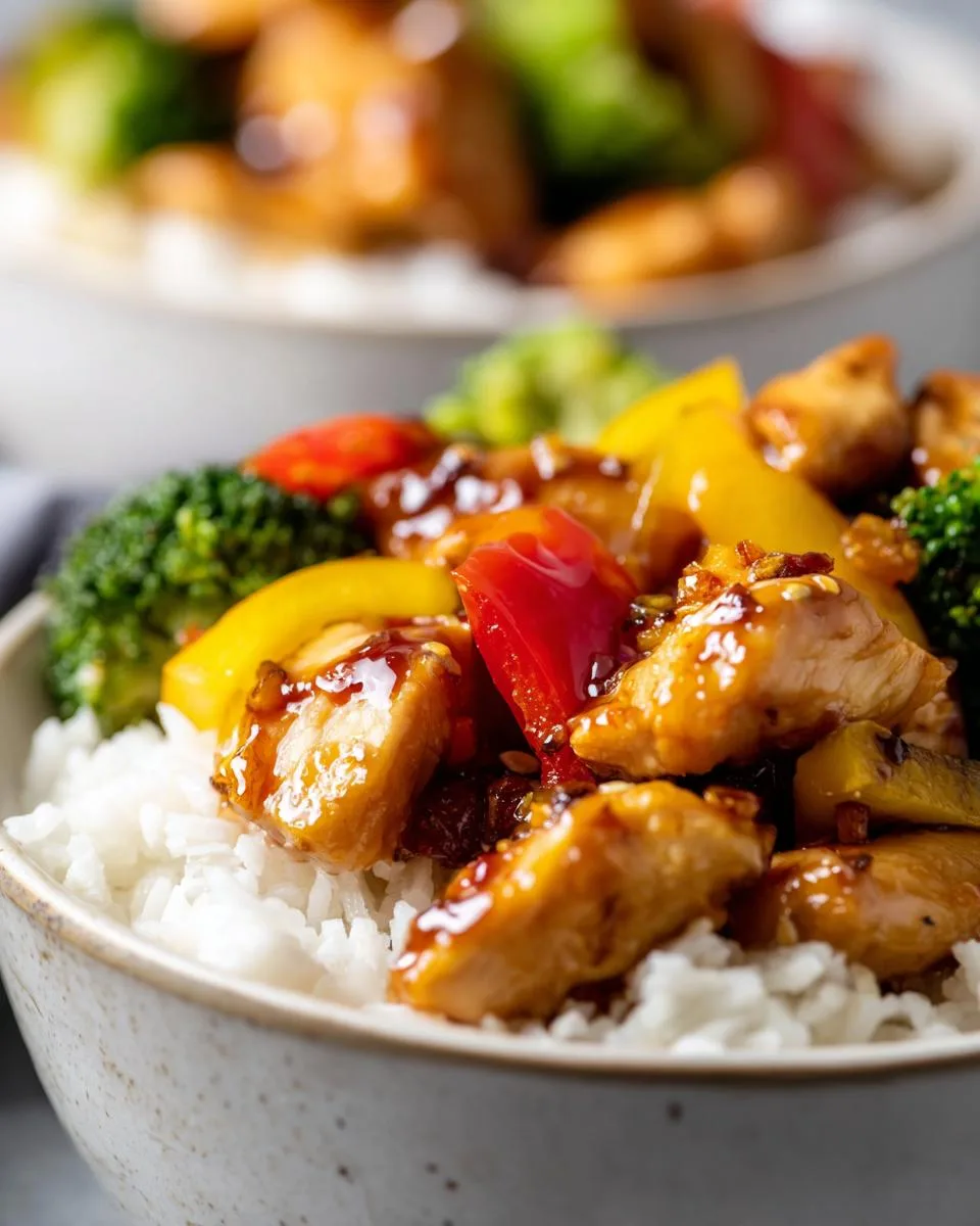 Sticky Chicken Rice Bowls - detail 3