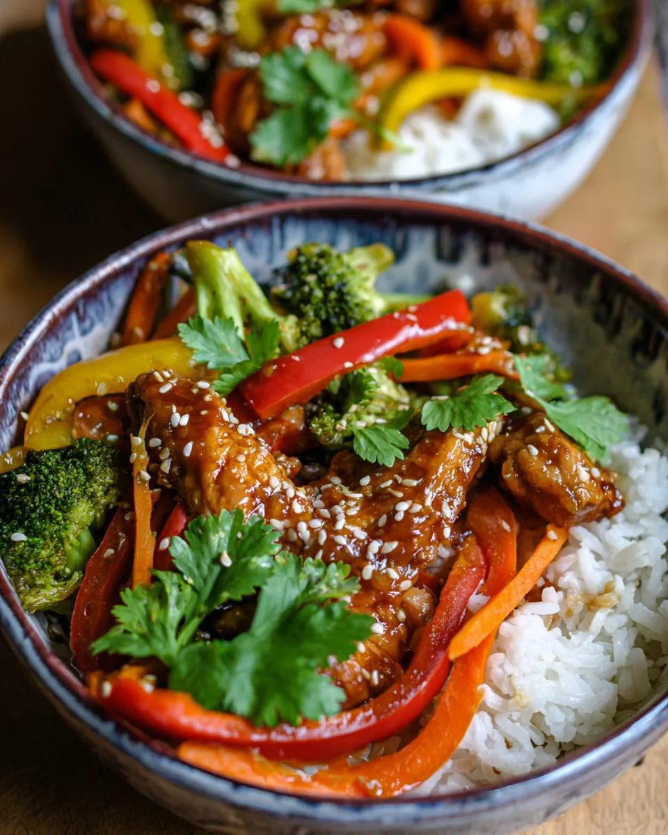 30-Minute Sticky Chicken Rice Bowls Your Family Will Devour