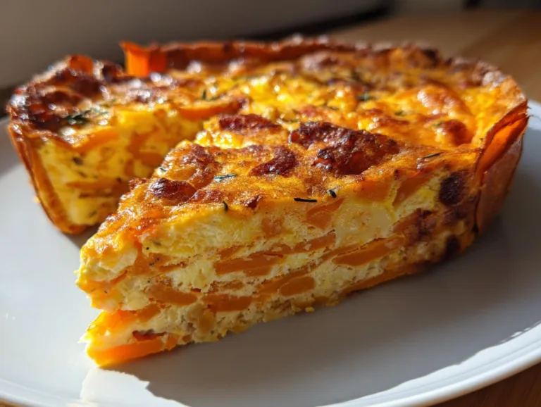 Sweet Potato Crust Cottage Cheese Quiche