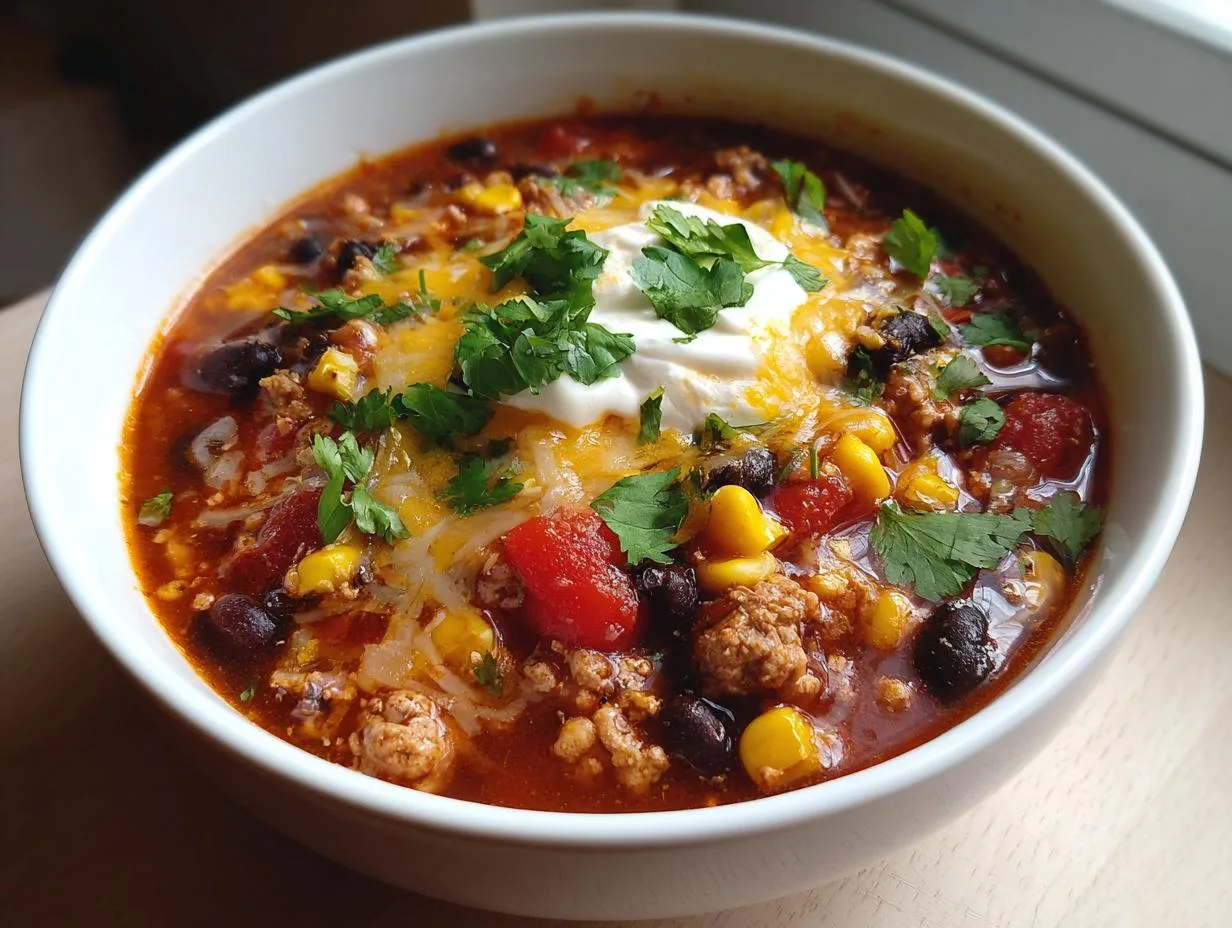 35-Minute Turkey Taco Soup That Will Wow Your Family