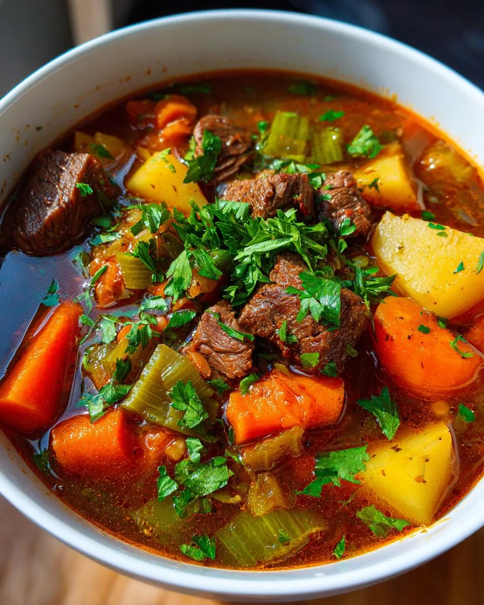 Vegetable Beef Soup - detail 1