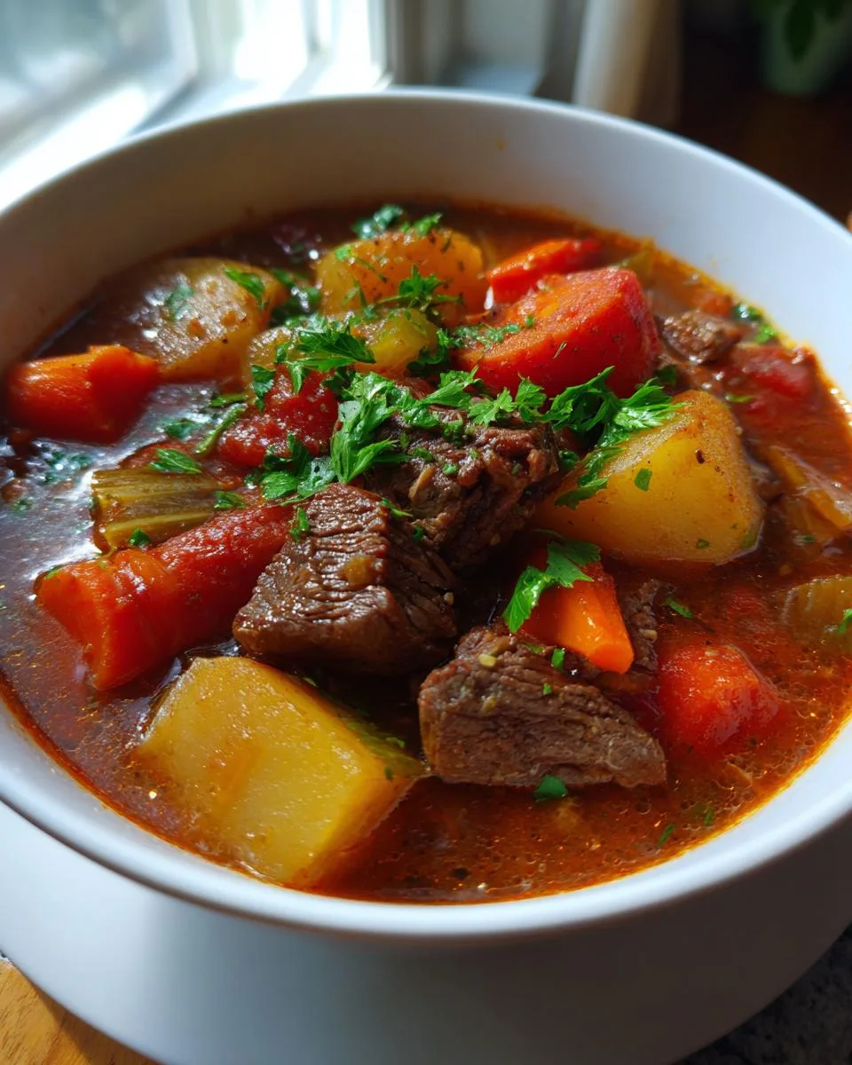 Vegetable Beef Soup - detail 2