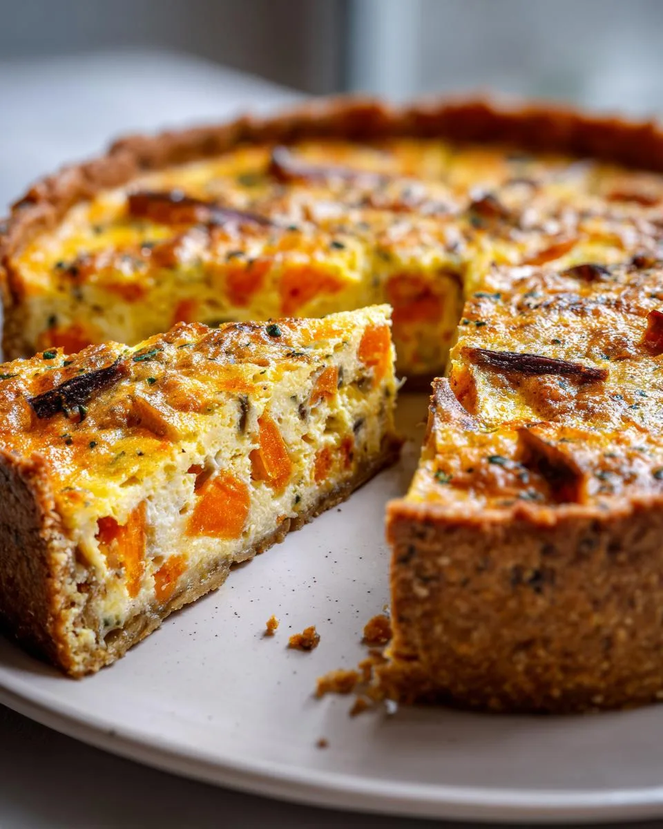 Vegetable Cottage Cheese Quiche - detail 3