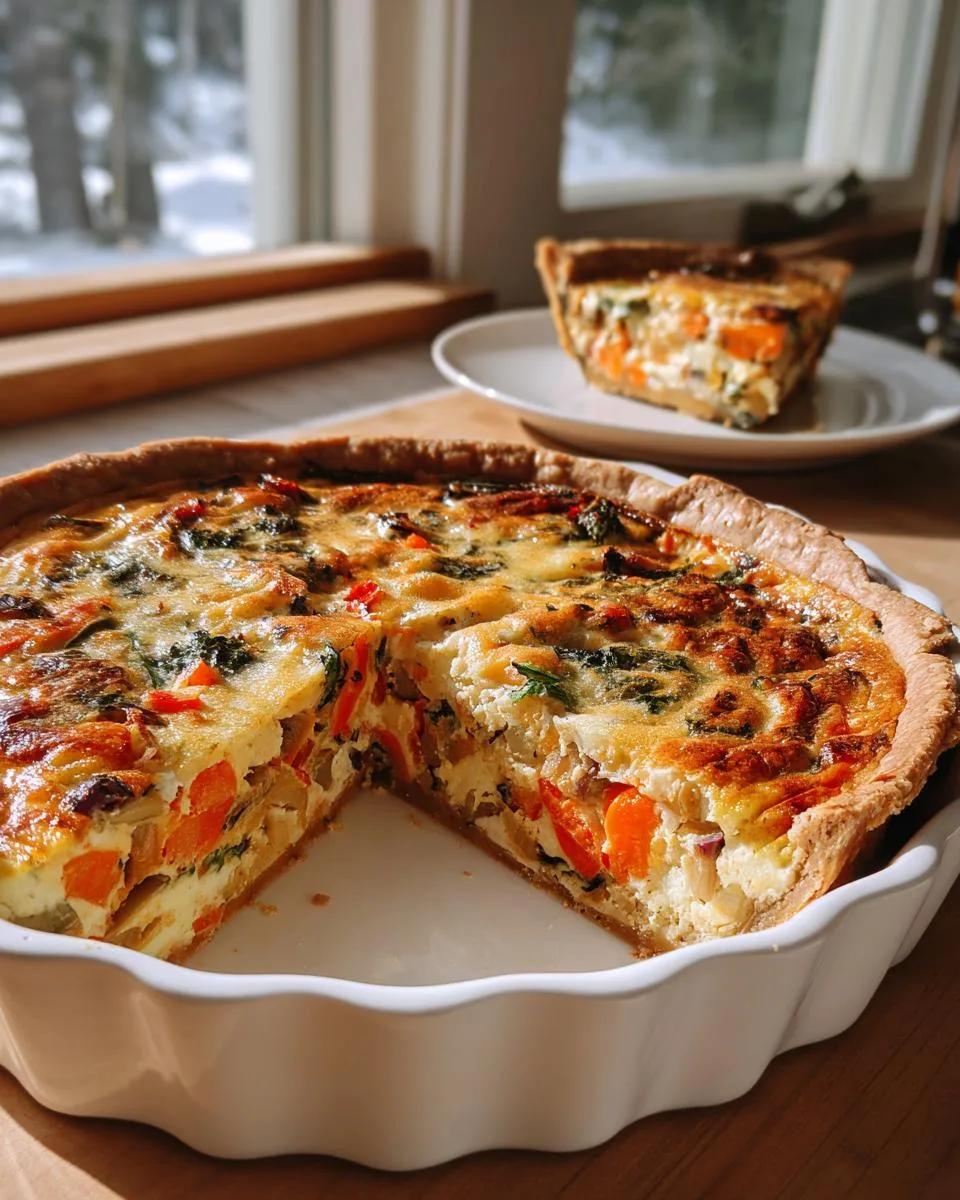 Vegetable Cottage Cheese Quiche - detail 4