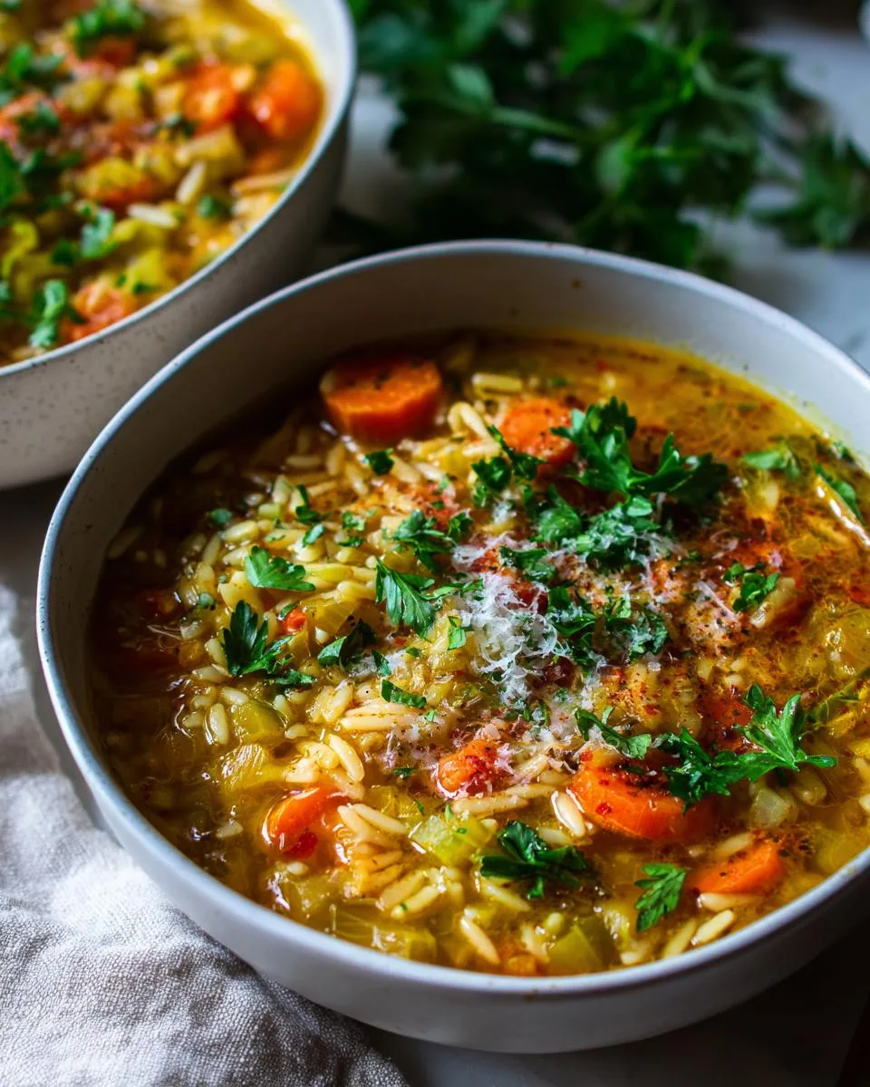 Vegetable Orzo Soup - detail 4