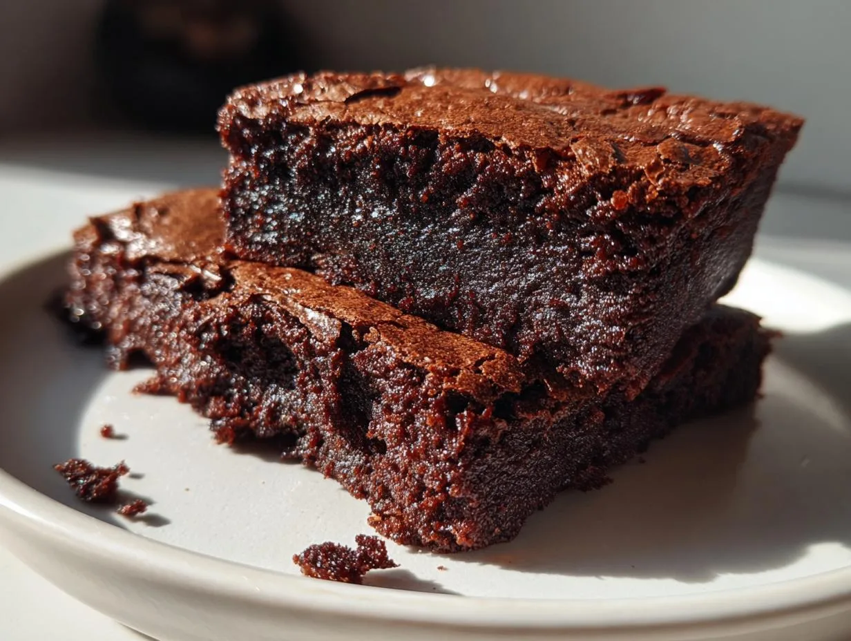 5-Ingredient Zero Sugar Brownies with Greek Yogurt