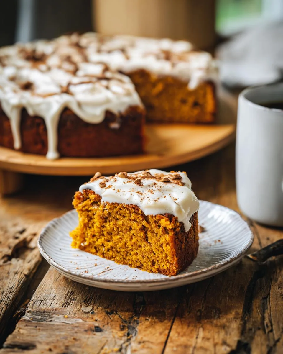 keto pumpkin coffee cake - detail 2