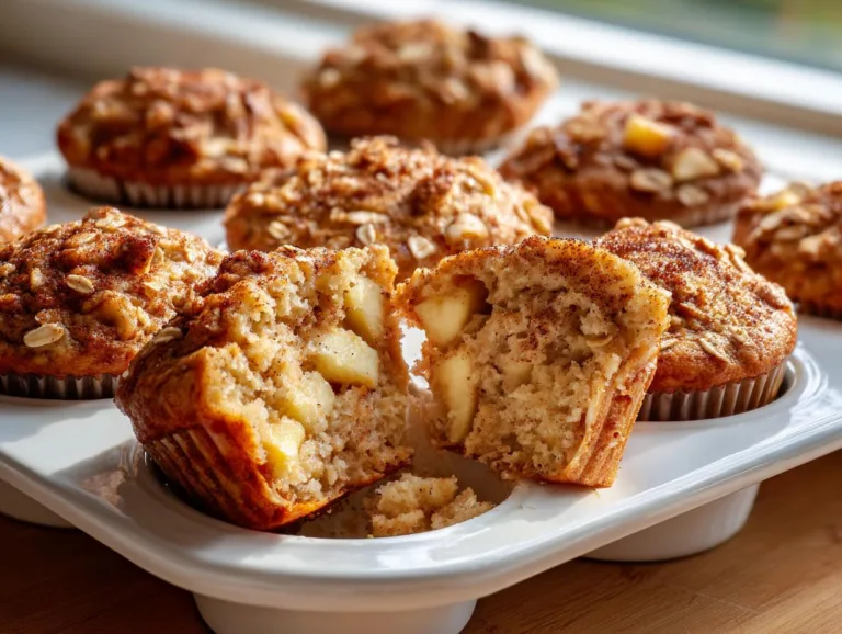 Apple Cinnamon Greek Yogurt Muffins