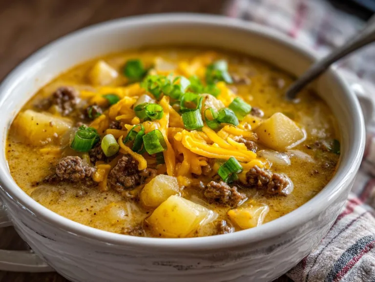 Award Winning Cheeseburger Soup