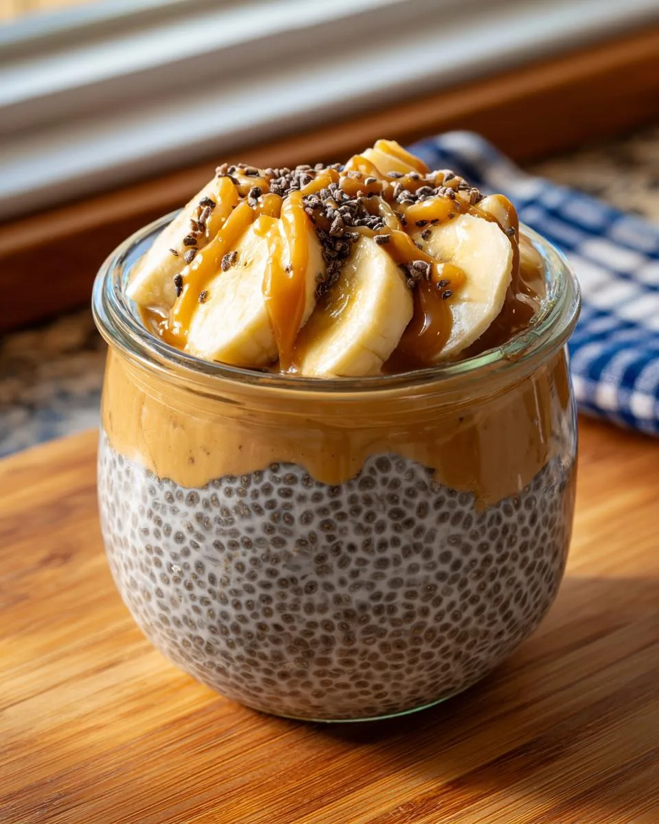 Banana Peanut Butter Chia Pudding - detail 2