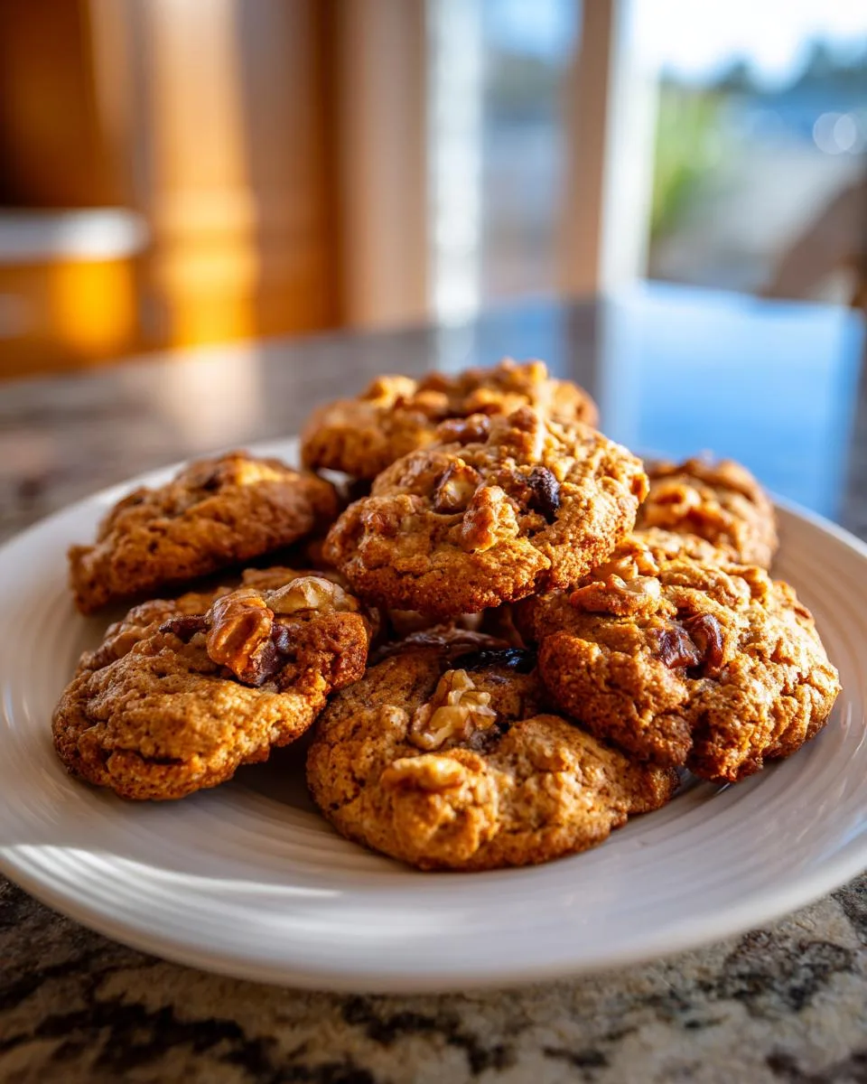 Banana Walnut Cottage Cheese Cookies - detail 2