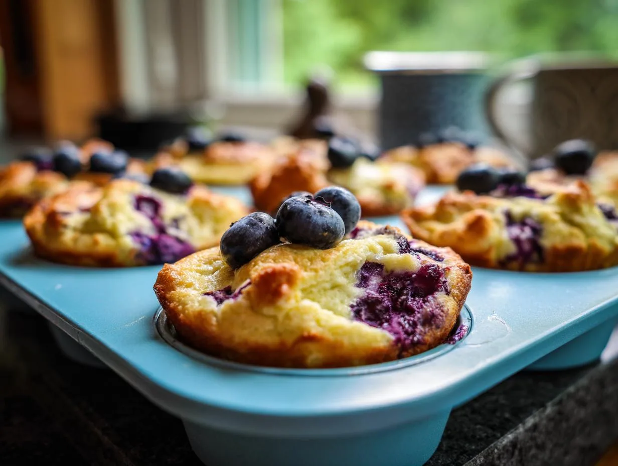 Fluffy Blueberry Cottage Cheese Pancake Cups for Blissful Mornings