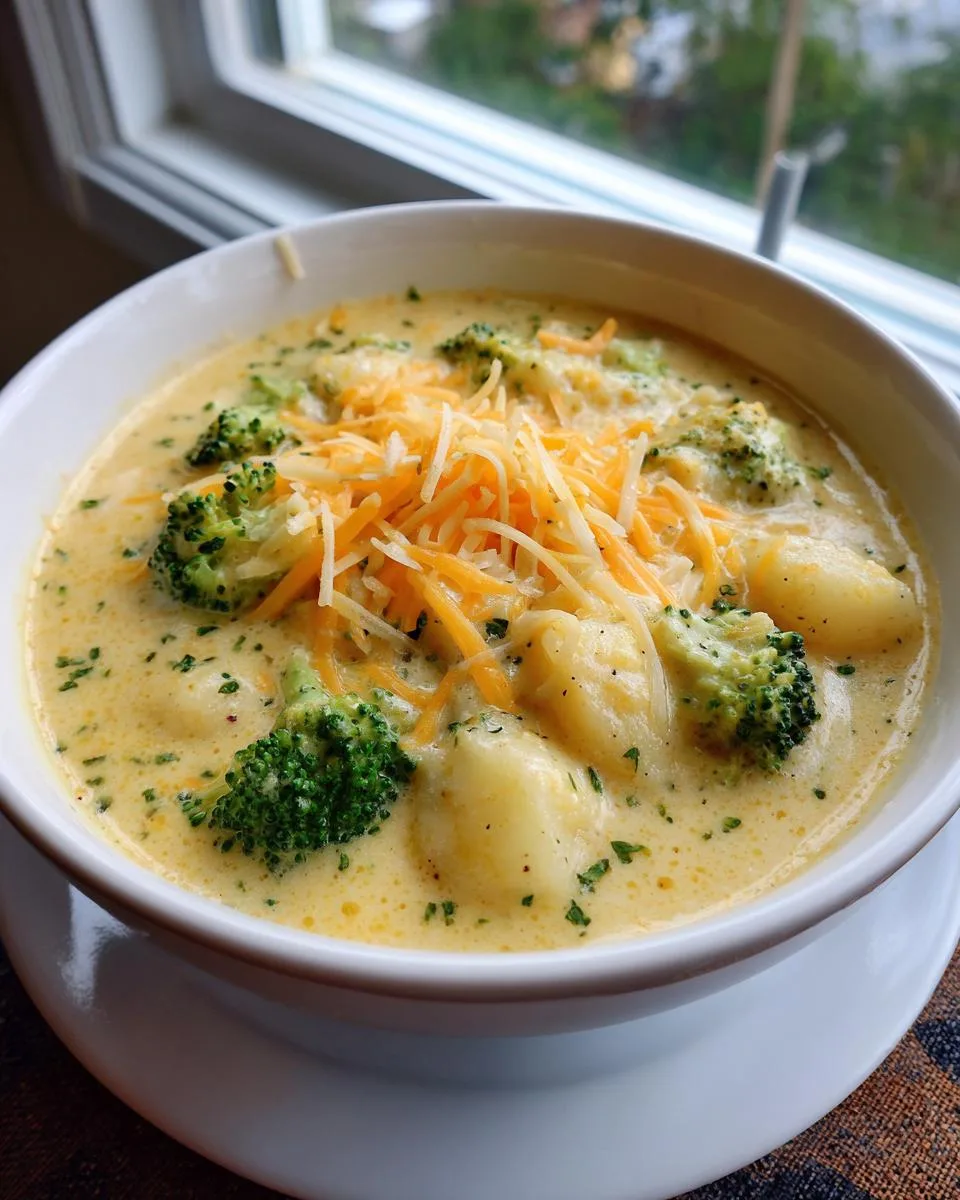 Broccoli Potato Cheese Soup - detail 3