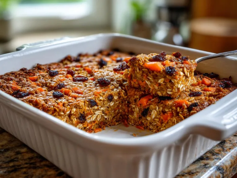 Carrot Cake High-Protein Oat Bake