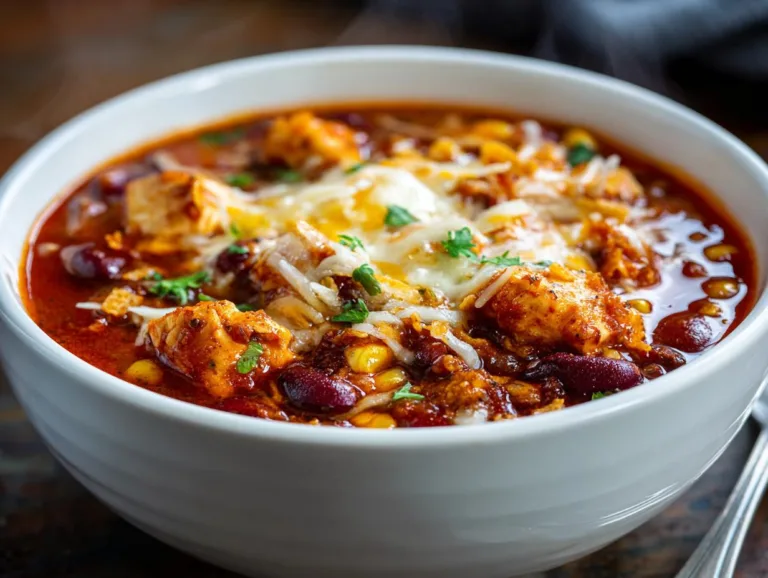 Cheesy Chicken Tortilla Chili