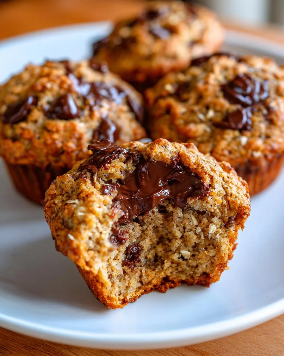 Chocolate Chip Cottage Cheese Protein Muffins - detail 1