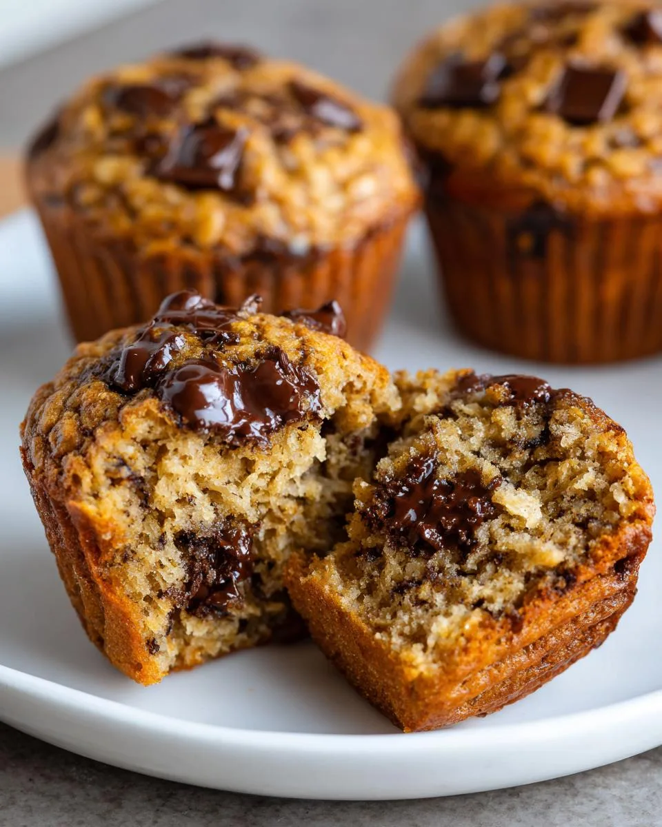Chocolate Chip Cottage Cheese Protein Muffins - detail 2
