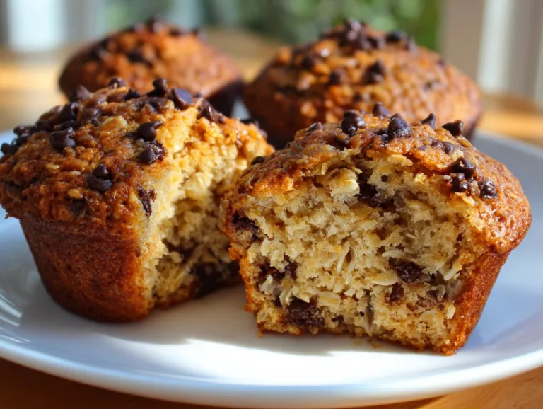Chocolate Chip Cottage Cheese Protein Muffins