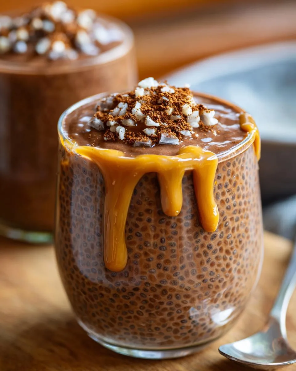 Chocolate Peanut Butter Chia Pudding - detail 2