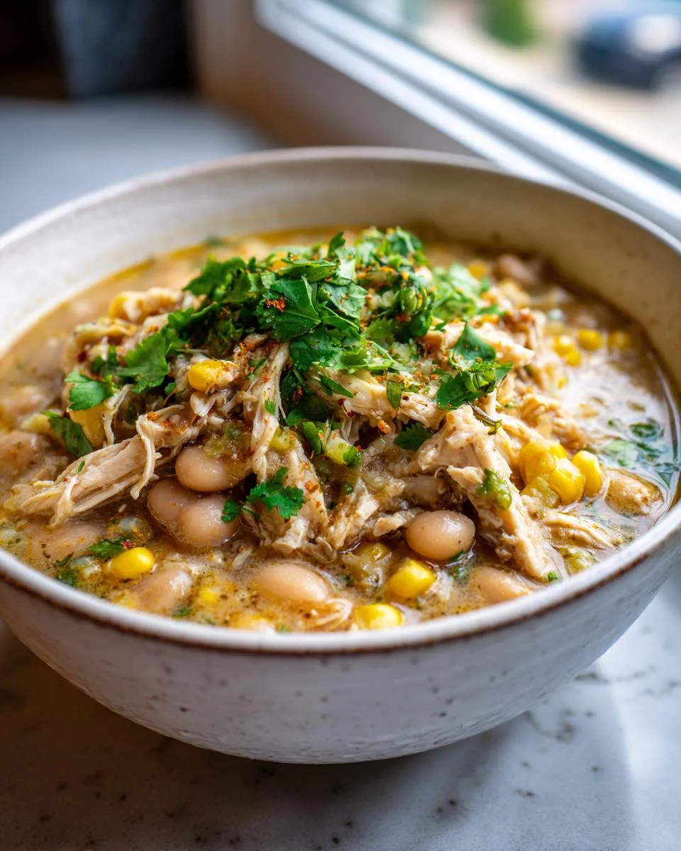 Chunky Slow-Cooked White Chili - detail 1