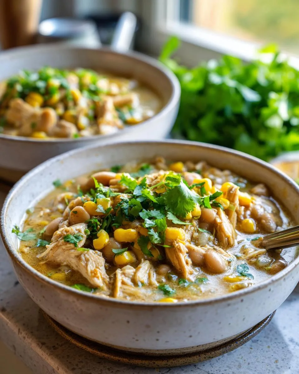 Chunky Slow-Cooked White Chili - detail 3