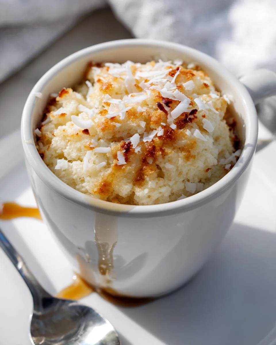 Coconut Cottage Cheese Mug Cake - detail 1