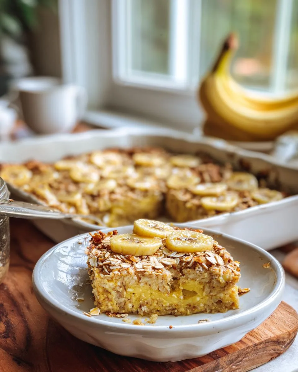 Cottage Cheese Banana Oatmeal Bake - detail 1