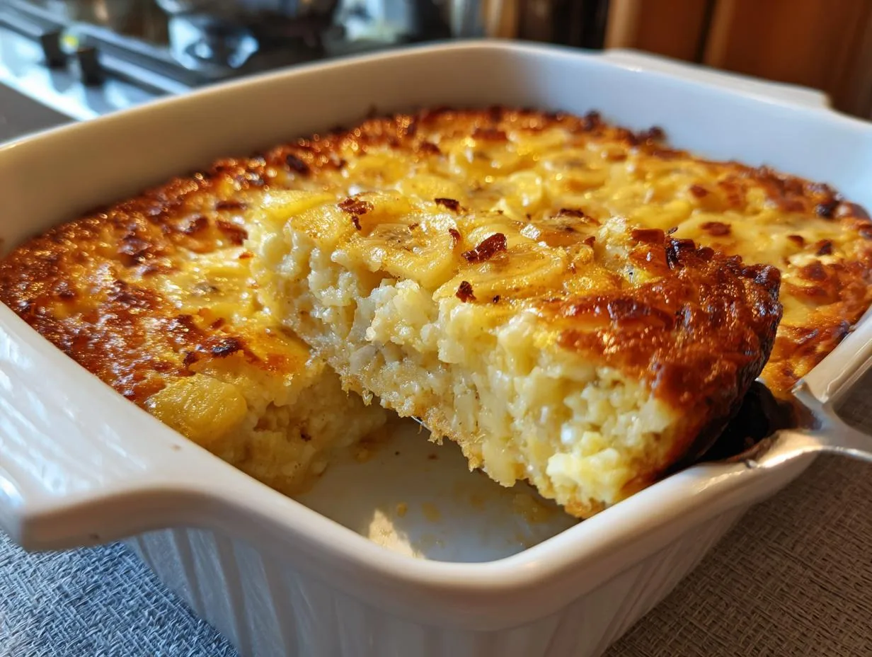 Delicious 6-Ingredient Cottage Cheese Banana Oatmeal Bake Recipe