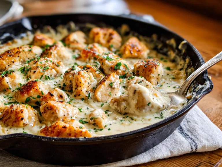 Cottage Cheese Garlic Pepper Chicken Skillet