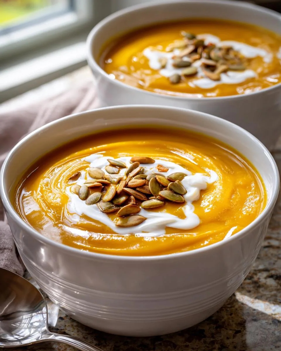 Creamy Butternut Squash Soup - detail 2