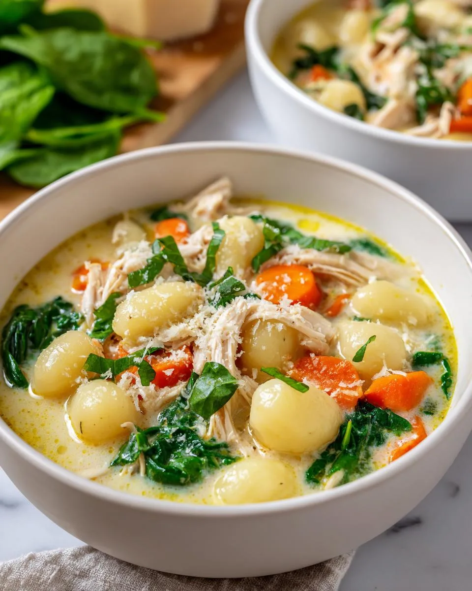 Creamy Chicken Gnocchi soup - detail 3