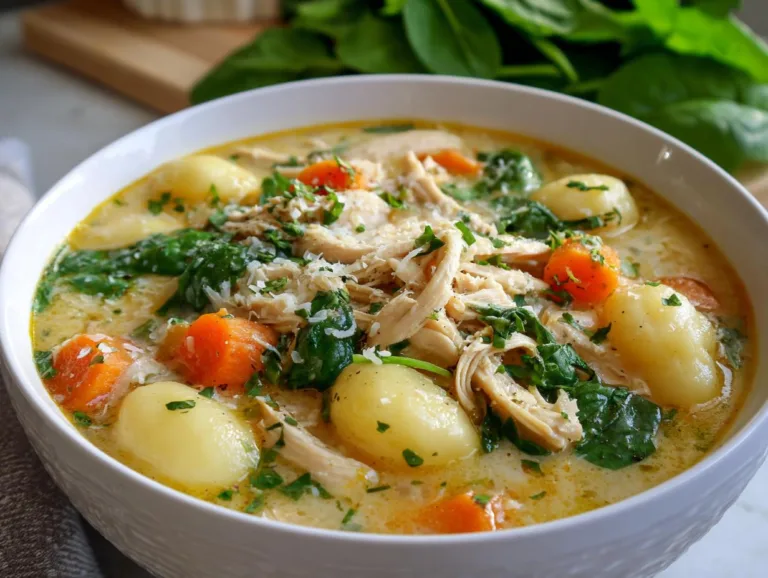 Creamy Chicken Gnocchi soup